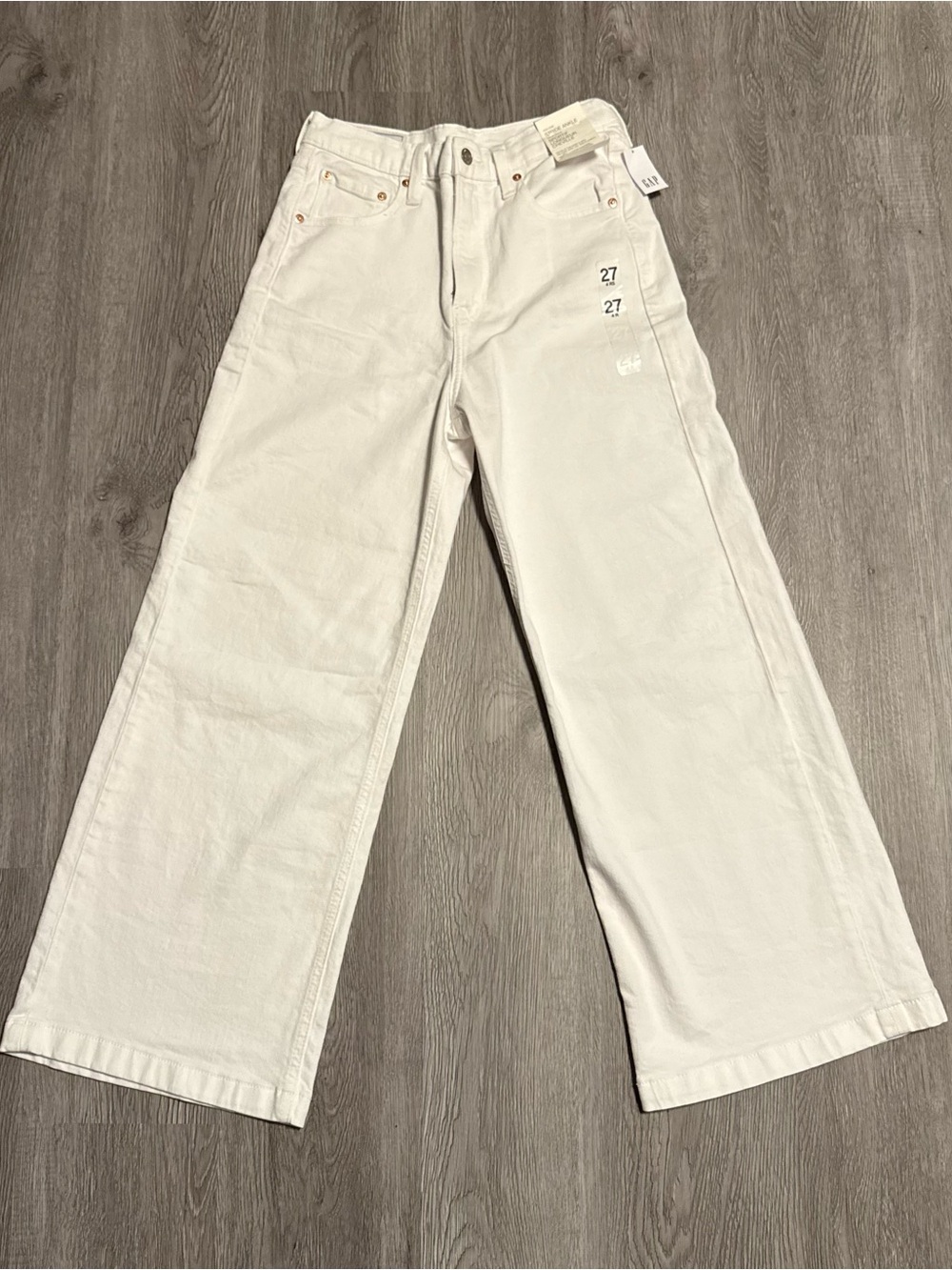 GAP High Rise Stride Wide-Leg Ankle Jeans - Picture 3 of 8